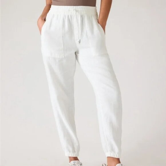 ATHLETA Pants - Athleta White Track Pants